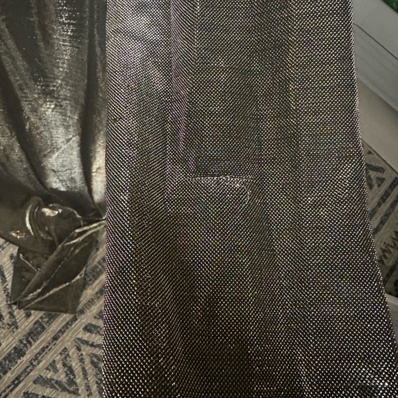 MISTRESS ROCKS Ministry Metallic Thigh Split
Maxi Dress NWT - Picture 6 of 8